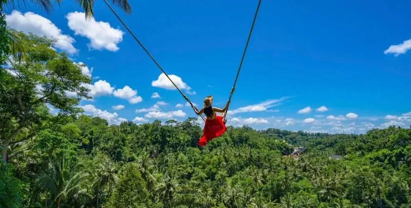Jungle swing in Ubud, Bali