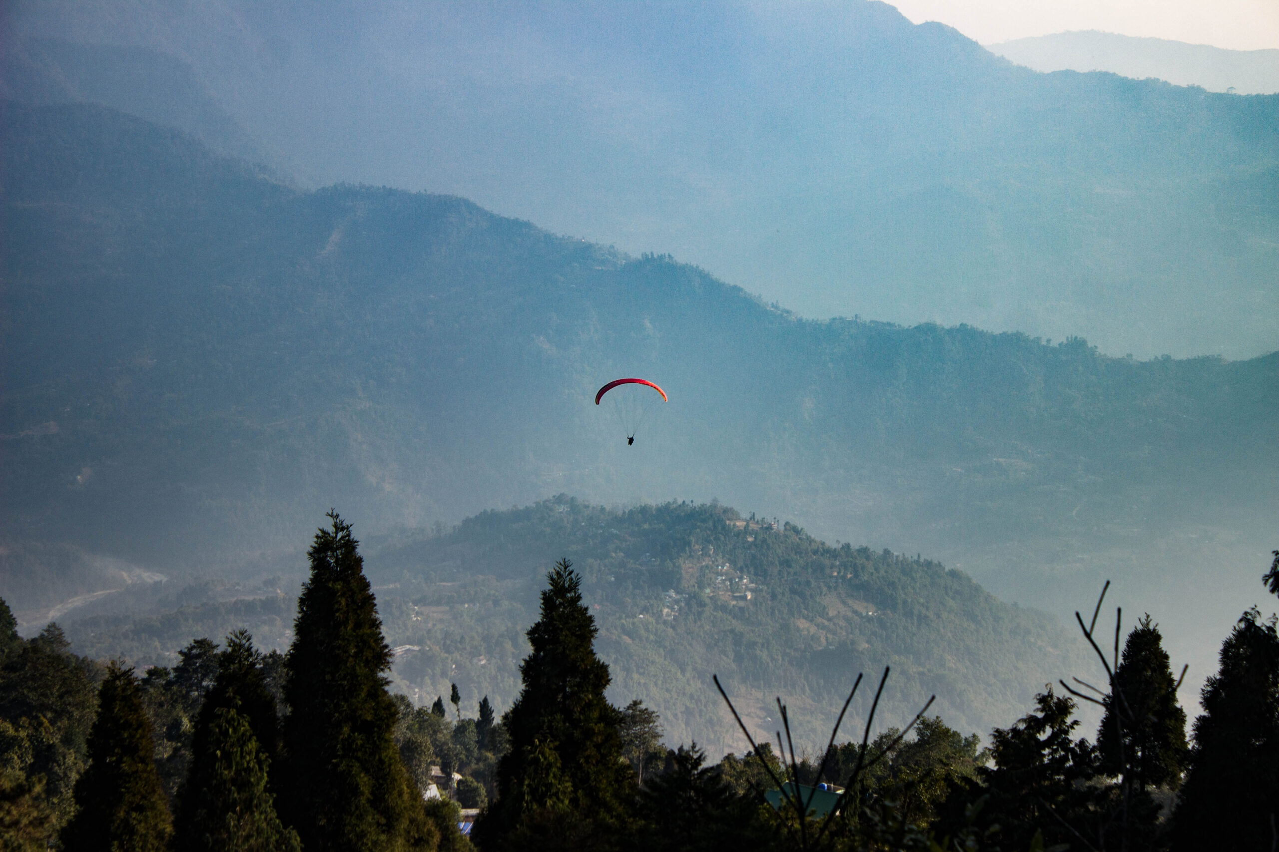 Paragliding,At,Kalimpong,,Sikkim