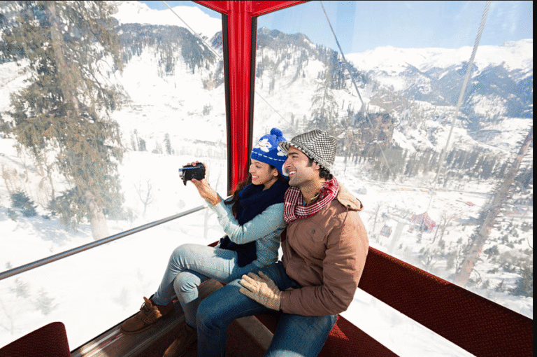 Couple in Gondola Ride